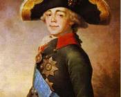 弗拉基米尔 波罗维科夫斯基 : Portrait of Paul I, Emperor of Russia